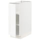 Modern white SEKTION kitchen cabinet with sleek design, adjustable shelves, and soft-close door.