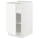 SEKTION white kitchen cabinet, sleek design, adjustable shelves, sturdy particleboard base.