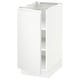 SEKTION kitchen cabinet, white, modern minimalist, rectangular, with adjustable shelves.