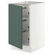 SEKTION Base cabinet with wire baskets, white/Aspudden dark gray-green, 18x24x30 "