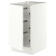 SEKTION Base cabinet with wire baskets, white/Aspudden matt white, 18x24x30 "