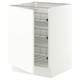 SEKTION Base cabinet with wire baskets, white/Aspudden matt white, 24x24x30 "