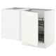 SEKTION white kitchen unit, modern design, clean lines, with pull-out carousel storage, sturdy, sleek finish.