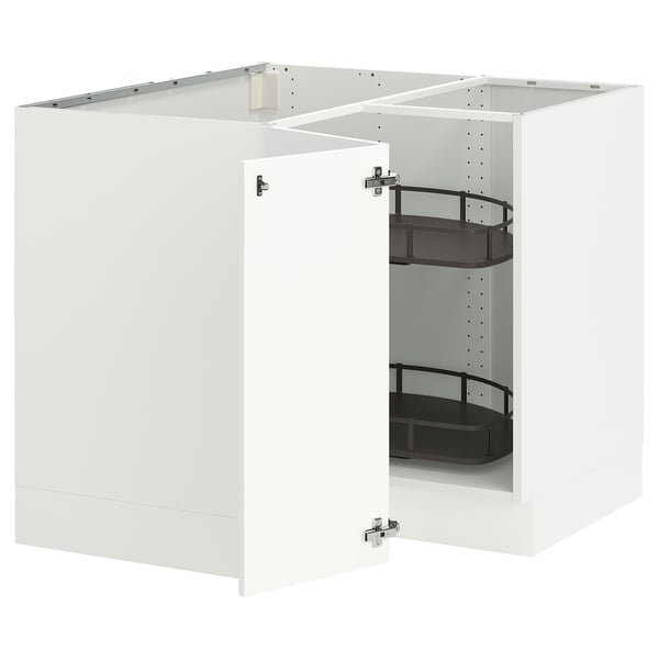 SEKTION white kitchen unit set, modern design, high gloss finish.