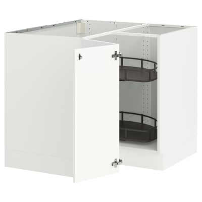 SEKTION white kitchen unit set, modern design, high gloss finish.