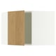IKEA SEKTION oak-veneer kitchen cabinet with white frame.