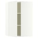 SEKTION Corner wall cabinet with shelves, white/Aspudden matt white, 26x15x40 "