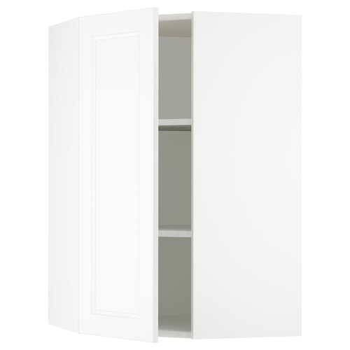 SEKTION white kitchen cabinet, square-shaped, modern design, adjustable shelves.