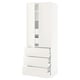 SEKTION white kitchen cabinet with sleek drawers and doors.