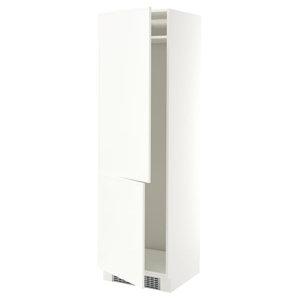 SEKTION High cabinet for fridge/freezer, white/Aspudden matt white, 24x24x80 "