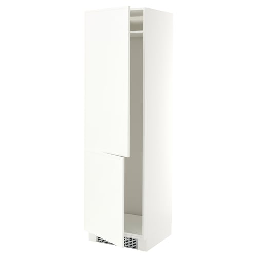 SEKTION High cabinet for fridge/freezer, white/Aspudden matt white, 24x24x80 "