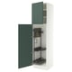 SEKTION High cabinet/pull-out int fittings, white/Aspudden dark gray-green, 24x24x90 "