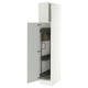SEKTION High cabinet/pull-out int fittings, white/Aspudden light gray, 15x24x80 "