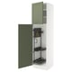 SEKTION kitchen unit, grey-green, with adjustable shelves.