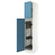 SEKTION High cabinet/pull-out int fittings, white/Lerhyttan blue, 18x24x90 "