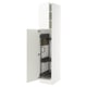 SEKTION white high cabinet; modern, adjustable shelves, clean look.