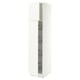 SEKTION High cabinet w door/wire baskets, white/Aspudden matt white, 18x24x80 "