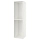 SEKTION high cabinet, white, rectangular, two open shelves, minimalist design.