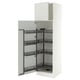 SEKTION High cabinet with pull-out pantry, white/Aspudden light gray, 24x24x80 "