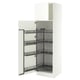 SEKTION High cabinet with pull-out pantry, white/Aspudden matt white, 24x24x80 "