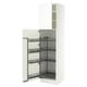 SEKTION High cabinet with pull-out pantry, white/Aspudden matt white, 24x24x90 "
