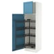 SEKTION High cabinet with pull-out pantry, white/Lerhyttan blue, 24x24x80 "