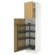 SEKTION kitchen cabinet: white with oak doors, pull-out shelf, modern design.