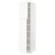 SEKTION white kitchen cabinet with adjustable shelves.
