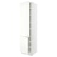 White SEKTION kitchen cabinet, 2 shelves, slow-close door.