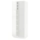 SEKTION white high gloss cabinet, modern, square, high storage.