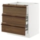 Ikea SEKTION kitchen unit, white with wood drawers.