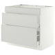 SEKTION / MAXIMERA Base cab f cktp/int extractor w drw, white/Aspudden light gray, 36x24x30 "