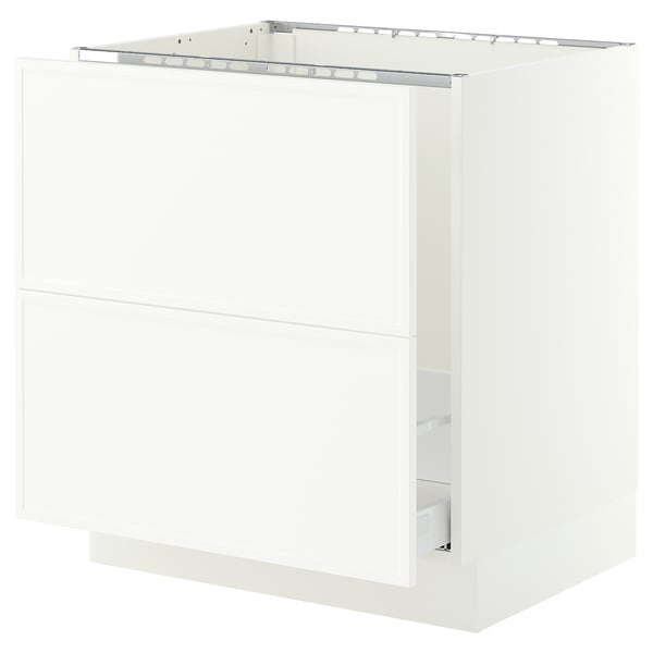 SEKTION / MAXIMERA Base cab f sink/recycling/2 fronts, white/Aspudden matt white, 30x24x30 "
