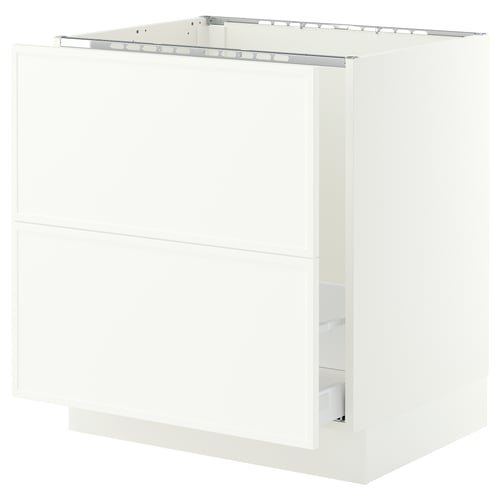 SEKTION / MAXIMERA Base cab f sink/recycling/2 fronts, white/Aspudden matt white, 30x24x30 "