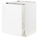 White SEKTION kitchen cabinet, modern design, purely white colour, sleek and minimalistic look.