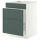 SEKTION / MAXIMERA Base cab f sink/waste sort/3 fronts, white/Aspudden dark gray-green, 24x24x30 "