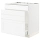 Ikea SEKTION white cabinet with drawer, modern minimalist design.