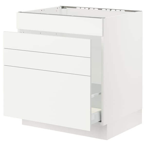 SEKTION white kitchen cabinet, rectangular, sleek modern design.