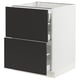 SEKTION kitchen unit in white and black, sleek modern design with drawer storage.