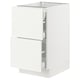 SEKTION white kitchen cabinet with smooth drawer fronts and sleek design, featuring high-quality materials for durability and modern aesthetic appeal.