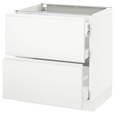 SEKTION white kitchen cabinet, modern minimalist design, boxy shape, smooth white finish.