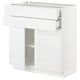 SEKTION white kitchen cabinet: modern, white with 2 drawers, 2 doors, adjustable shelves, sleek design, durable built.