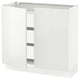 SEKTION high-gloss white kitchen cabinet with modern, sleek design.
