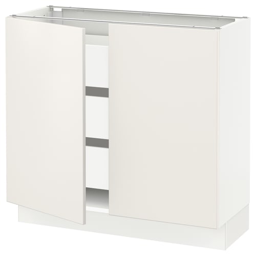 SEKTION kitchen cabinet, white, 2 doors, modern.