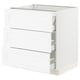 SEKTION white kitchen cabinet with pull-out drawers, sleek design.