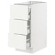 Modern white kitchen cabinet with three drawers from SEKTION.
