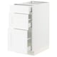 SEKTION white kitchen cabinet with drawers, sleek design.