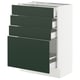 A modern kitchen cabinet named SEKTION with havstorp deep green drawers, offering a sleek and stylish look.