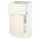 Ikea SEKTION kitchen unit in white with drawer and door.