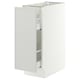 SEKTION / MAXIMERA Base cabinet with pull-out storage, white/Aspudden light gray, 12x24x30 "